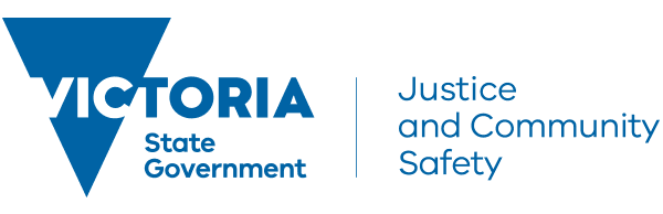 Department of Justice and Community Safety's logo