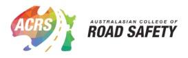 Australasian College of Road Safety's logo