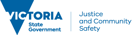 Department of Justice and Community Safety's logo
