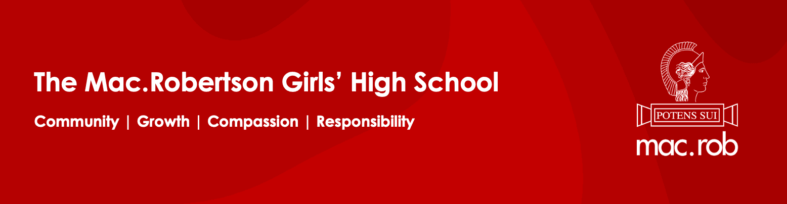 The Mac.Robertson Girls' High School's logo