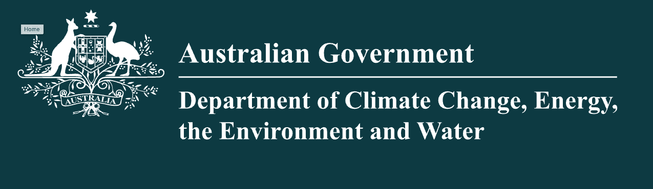 Dep. of Climate Change, Energy, the Environment and Water's logo