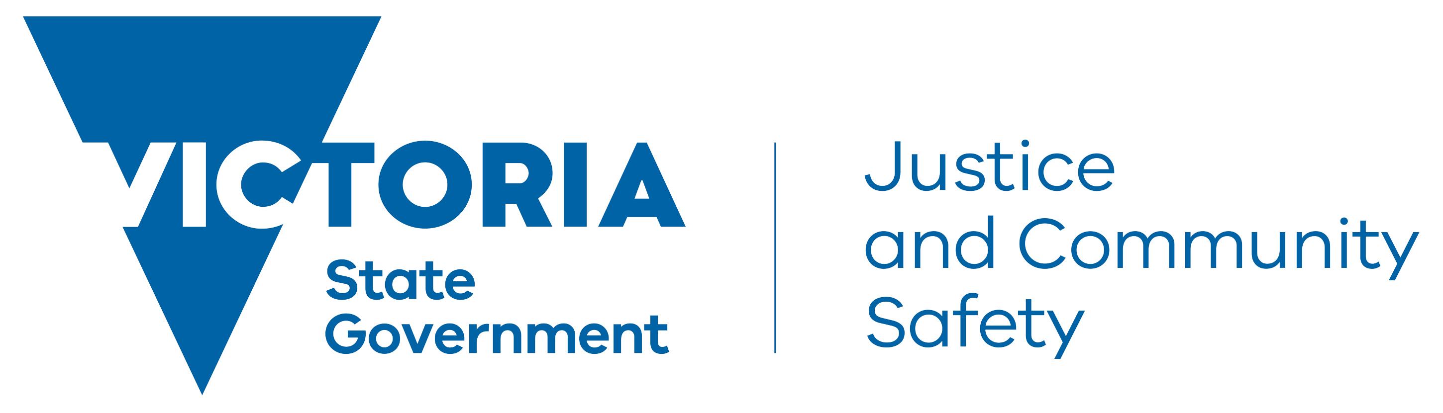 Department of Justice and Community Safety's logo