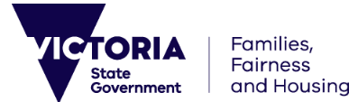 Department of Families, Fairness and Housing's logo