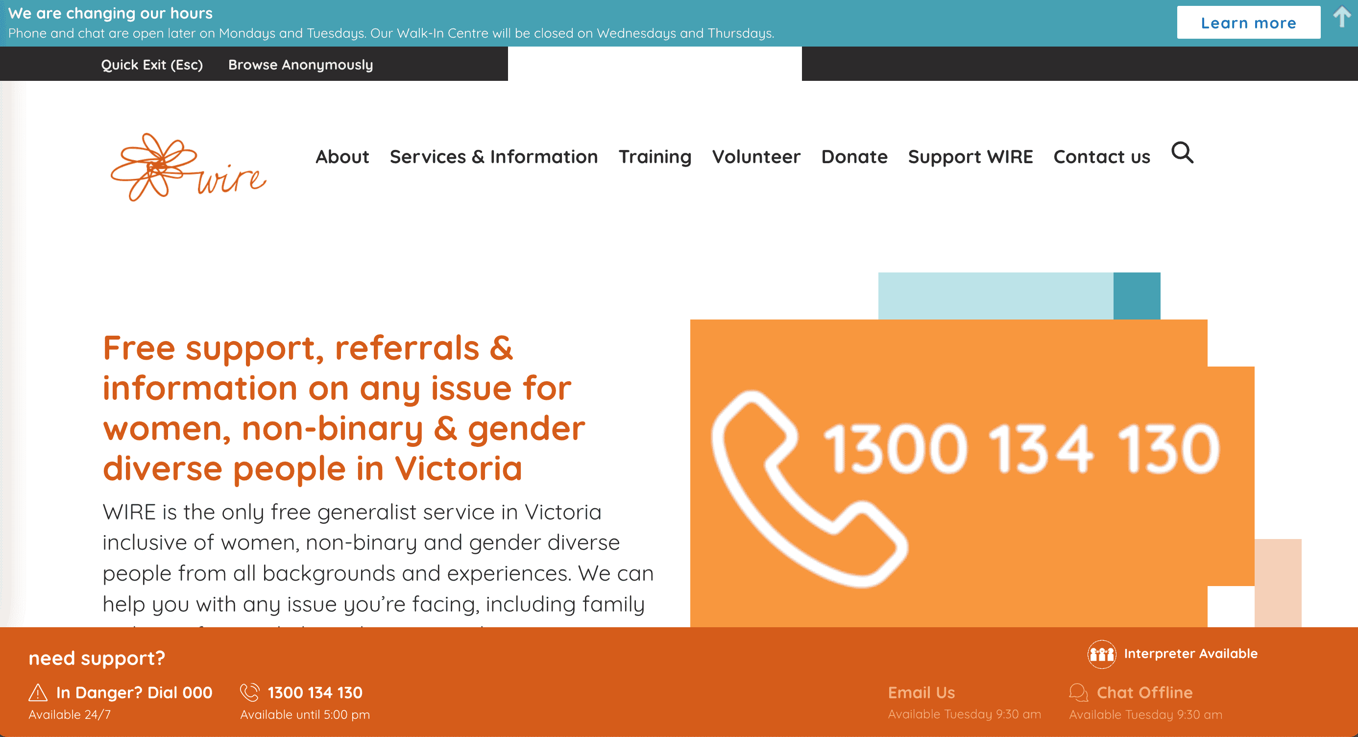 WIRE – Women’s Information Referral Exchange WIRE - Women's Information Referral Exchange