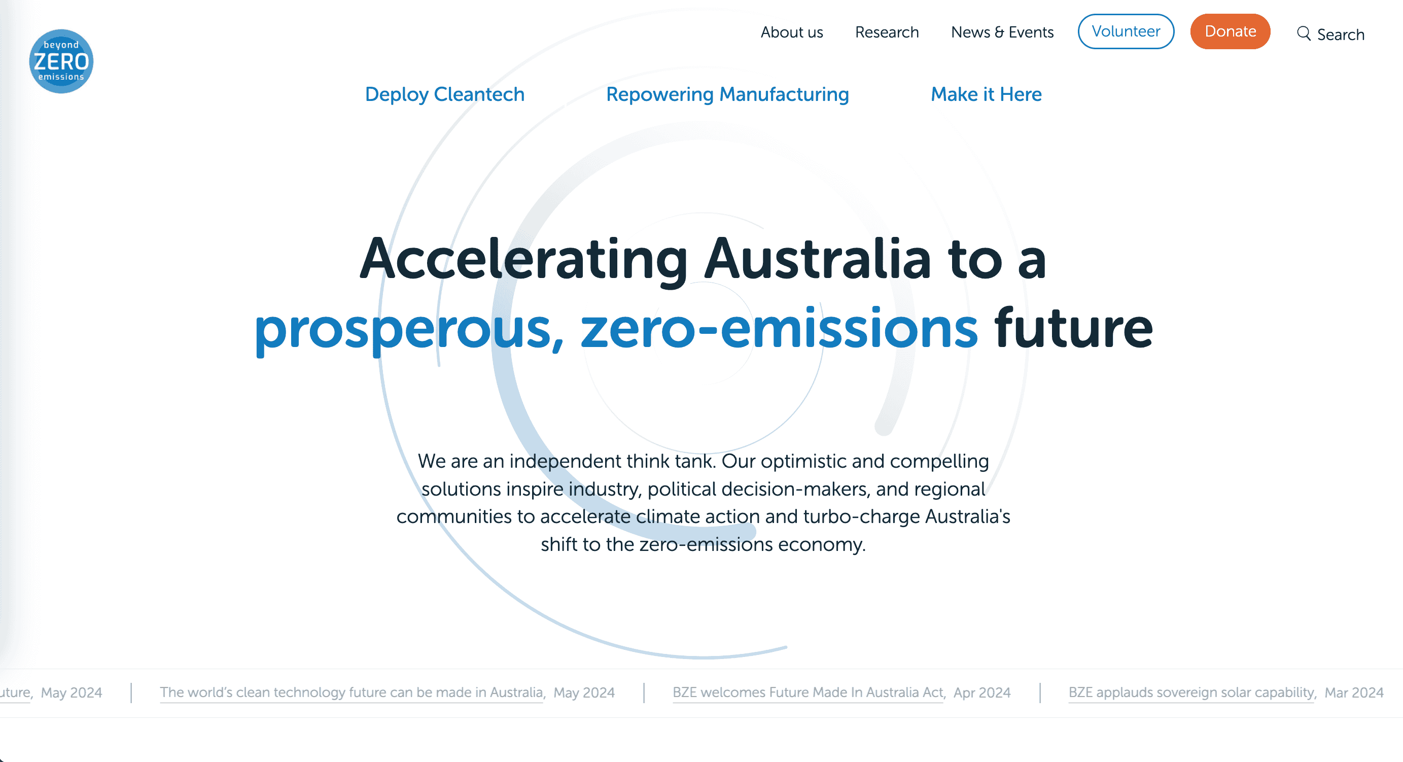 Beyond Zero Emissions Beyond Zero Emissions
