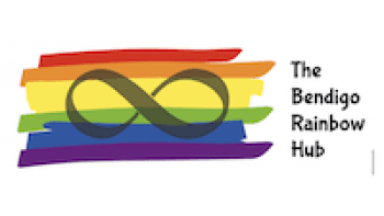 The Bendigo Rainbow Hub's logo